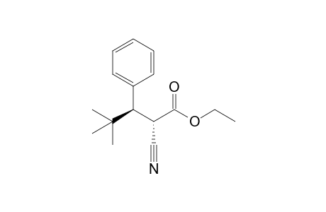 Ethyl .beta.-(t-butyl)-.alpha.-cyano-.beta.-phenylpropionate