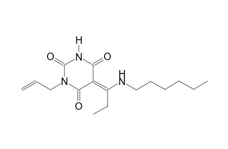 (5E)-1-allyl-5-[1-(hexylamino)propylidene]-2,4,6(1H,3H,5H)-pyrimidinetrione