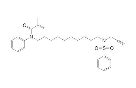 1-[N-(2-iodophenyl)-N-(1-oxo-2-methylenepropyl)amino]-10-[N'-(prop-2-ynyl)]decanesulfonamide