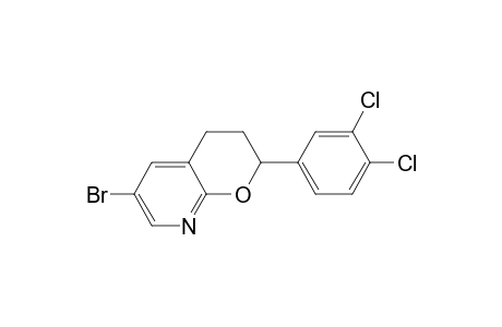2H-Pyrano[2,3-b]pyridine, 6-bromo-2-(3,4-dichlorophenyl)-3,4-dihydro-