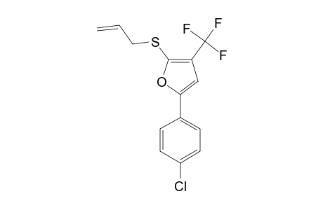 2-ALLYLSULFANYL-5-(4-CHLOROPHENYL)-3-(TRIFLUOROMETHYL)-FURAN