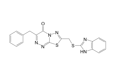 7-((1H-benzo[d]imidazol-2-ylthio)methyl)-3-benzyl-4H-1,3,4-thiadiazolo[2,3-c]1,2,4-triazin-4-one