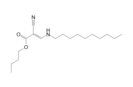 2-Propenoic acid, 2-cyano-3-(decylamino)-, butyl ester