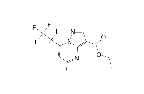 ethyl 5-methyl-7-(1,1,2,2,2-pentafluoroethyl)pyrazolo[1,5-a]pyrimidine-3-carboxylate