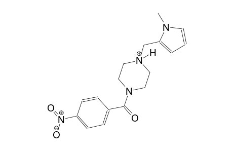 1-[(1-methyl-1H-pyrrol-2-yl)methyl]-4-(4-nitrobenzoyl)piperazin-1-ium