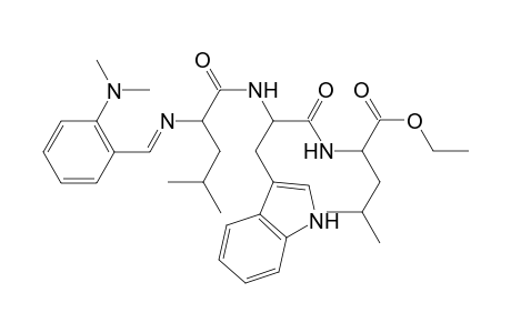 O-dimethylaminobenzylideneleucyltryptophylleucine ethyl ester