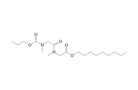 Sarcosylsarcosine, N-propoxycarbonyl-, nonyl ester