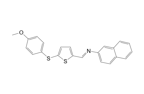 Thiophene, 2-(4-methoxyphenylthio)-5-(2-naphthyliminomethyl)-