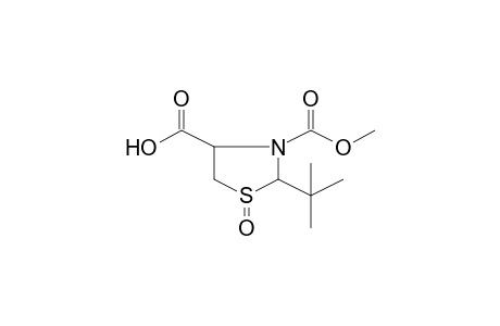 2-t-Butyl-1-oxothiazolidine-3,4-dicarboxylic acid, 3-methyl ester