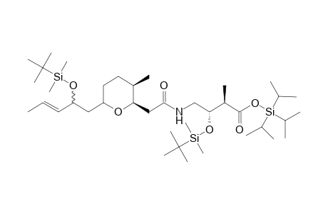 (2R,3S)-3-(tert-butyldimethylsilyloxy)-4-(2-[(2S,3R,6S)-6-[2-tert-butyldimethylsilyloxy)pent-3-enyl]-3-methyltetrahydropyran-2-yl}acetylamino)-2-methylbutyric acid triisopropysilyl ester