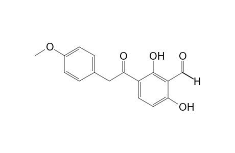 3-[(p-METHOXYPHENYL)ACETYL]-gamma-RESORCYLALDEHYDE