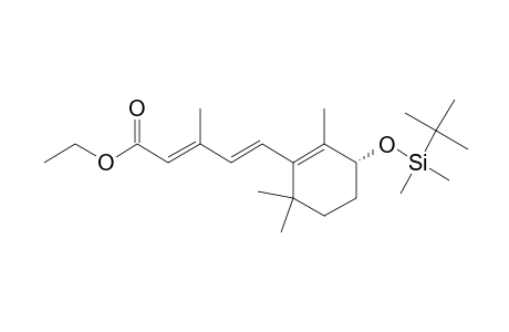2,4-Pentadienoic acid, 5-[3-[[(1,1-dimethylethyl)dimethylsilyl]oxy]-2,6,6-trimethyl-1-cycloh exen-1-yl]-3-methyl-, ethyl ester, [R-(E,E)]-