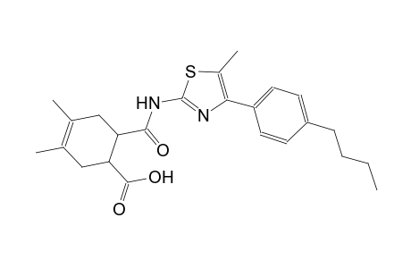 6-({[4-(4-butylphenyl)-5-methyl-1,3-thiazol-2-yl]amino}carbonyl)-3,4-dimethyl-3-cyclohexene-1-carboxylic acid
