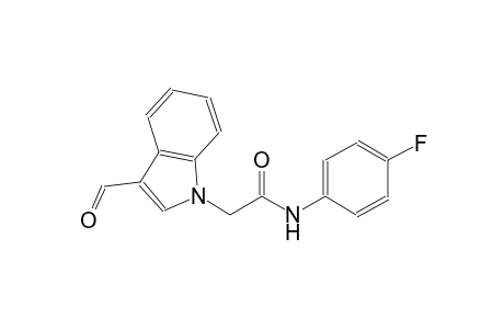 N-(4-fluorophenyl)-2-(3-formyl-1H-indol-1-yl)acetamide