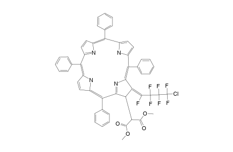 5,10,15,20-TETRAPHENYL-[2:3]-[[(METHOXYCARBONYL)-METHYL]-(1-FLUORO-1-(3-CHLOROHEXFLUOROPROPYL)-METHYLENYL)]-PORPHYRIN