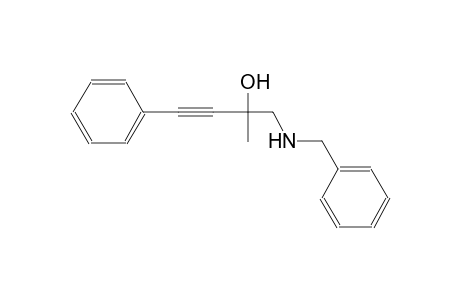 3-butyn-2-ol, 2-methyl-4-phenyl-1-[(phenylmethyl)amino]-