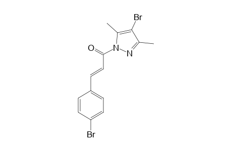 (E)-4-BROMO-1-[3-(4-BROMOPHENYL)-2-PROPENOYL]-3,5-DIMETHYLPYRAZOLE