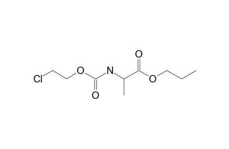 L-Alanine, N-(2-chloroethoxycarbonyl)-, propyl ester