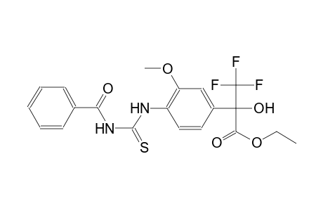 benzeneacetic acid, 4-[[(benzoylamino)carbonothioyl]amino]-alpha-hydroxy-3-methoxy-alpha-(trifluoromethyl)-, ethyl ester