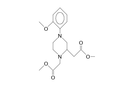 4-(2-Methoxy-phenyl)-piperazine-1,2-diyldiacetic acid, dimethyl ester