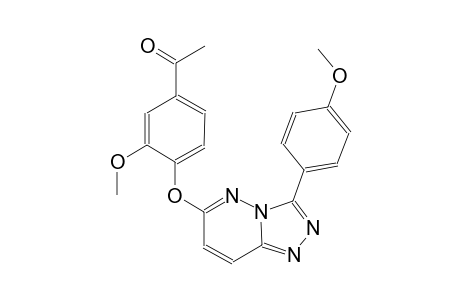 ethanone, 1-[3-methoxy-4-[[3-(4-methoxyphenyl)[1,2,4]triazolo[4,3-b]pyridazin-6-yl]oxy]phenyl]-
