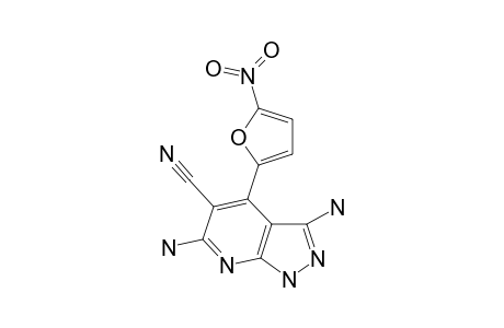 3,6-diamino-4-(5-nitrofuran-2-yl)-2H-pyrazolo[4,3-e]pyridine-5-carbonitrile