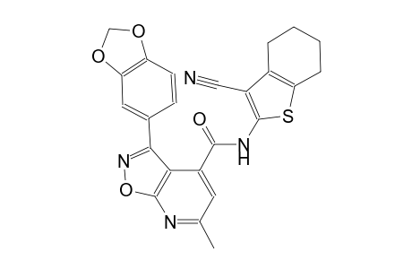 3-(1,3-benzodioxol-5-yl)-N-(3-cyano-4,5,6,7-tetrahydro-1-benzothien-2-yl)-6-methylisoxazolo[5,4-b]pyridine-4-carboxamide