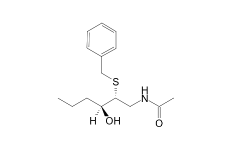 (+-)-N-[(2'R*,3'S*)-2'-Phenylmethylthio-3'-hydroxyhexyl]acetamide