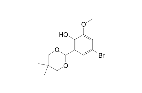 4-Bromo-2-(5,5-dimethyl-1,3-dioxan-2-yl)-6-methoxyphenol