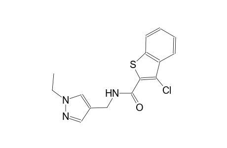 3-chloro-N-[(1-ethyl-1H-pyrazol-4-yl)methyl]-1-benzothiophene-2-carboxamide