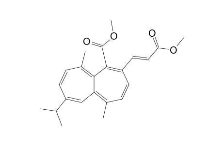 Methyl 3-[9'-isopropyl-5'-(methoxycarbonyl)-1',6'-dimethylheptalen-4'-yl]prop-2-enoate