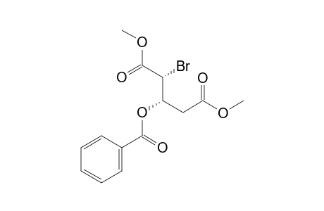 threo-Dimethyl 2-bromo-3-benzoyloxyglutarate