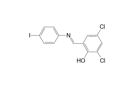 2,4-Dichloro-6-((E)-[(4-iodophenyl)imino]methyl)phenol