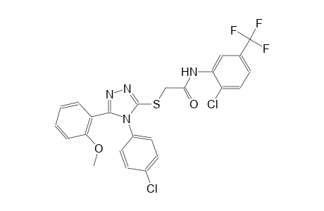 2-{[4-(4-chlorophenyl)-5-(2-methoxyphenyl)-4H-1,2,4-triazol-3-yl]sulfanyl}-N-[2-chloro-5-(trifluoromethyl)phenyl]acetamide