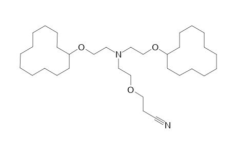 3-[2-Bis[2-(cyclododecyloxy)ethyl]amino]ethoxy]propanitrile