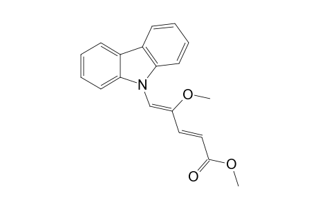 (2E,4Z)-5-(9-carbazolyl)-4-methoxypenta-2,4-dienoic acid methyl ester