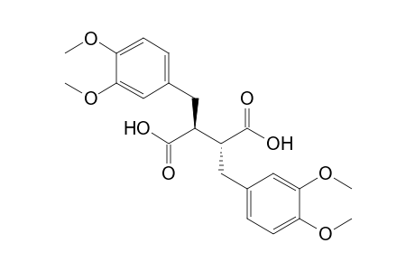 meso-2,3-Bis(3,4-dimethoxybenzyl)butanedioic acid