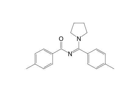 4-Methyl-N-[(4-methylphenyl)(pyrrolidin-1-yl)methylene]benzamide