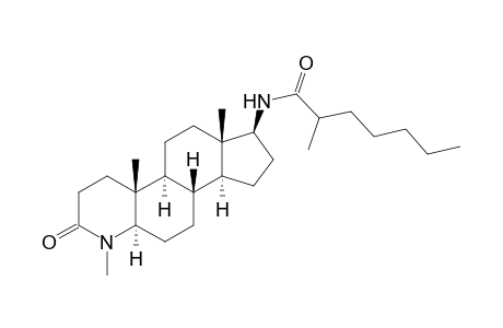 17.beta.-[(N-Amyl)propionamido]-4-methyl-4-aza-5.alpha.-androstan-3-one