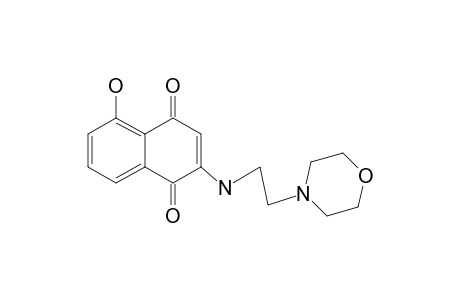 2-[(2-AMINOETHYL)-MORPHOLINE]-5-HYDROXY-1,4-NAPHTHOQUINONE