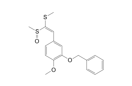 1-Methylsulfinyl-1-methylthio-2-(3-benzyloxy-4-methoxyphenyl)ethylene