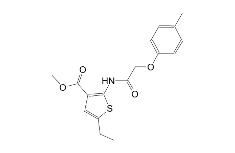 methyl 5-ethyl-2-{[(4-methylphenoxy)acetyl]amino}-3-thiophenecarboxylate