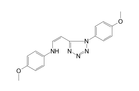 N-(4-Methoxyphenyl)-N-((Z)-2-[1-(4-methoxyphenyl)-1H-tetraazol-5-yl]ethenyl)amine