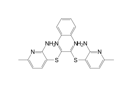 3-[3-(2-amino-6-methylpyridin-3-yl)sulfanylquinoxalin-2-yl]sulfanyl-6-methylpyridin-2-amine