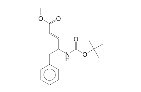 2-(E)-Pentenoic acid, (4S)-4-[(t-butoxycarbonyl)amino]-5-phenyl-, methyl ester