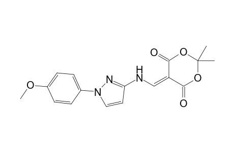 5-{3'-[(4"-Methoxyphenyl)pyrazolyl]amino}methylene-2,2-dimethyl-1,3-dioxane-4,6-dione