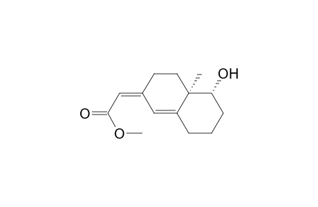 Acetic acid, (4,4a,5,6,7,8-hexahydro-5-hydroxy-4a-methyl-2(3H)-naphthalenylidene)- , methyl ester, (2Z,4a.alpha.,5.alpha.)-