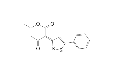 2H-Pyran-2,4(3H)-dione, 6-methyl-3-(5-phenyl-3H-1,2-dithiol-3-ylidene)-