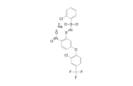 Benzenesulfonamide, 2-chloro-N-[[5-[2-chloro-4-(trifluoromethyl)phenoxy]-2-nitrophenyl]thio]-, sodium salIo]-, sodium salt