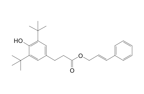 3-Phenylallyl 3-(3,5-di-tert-butyl-4-hydroxy)phenylpropanoate